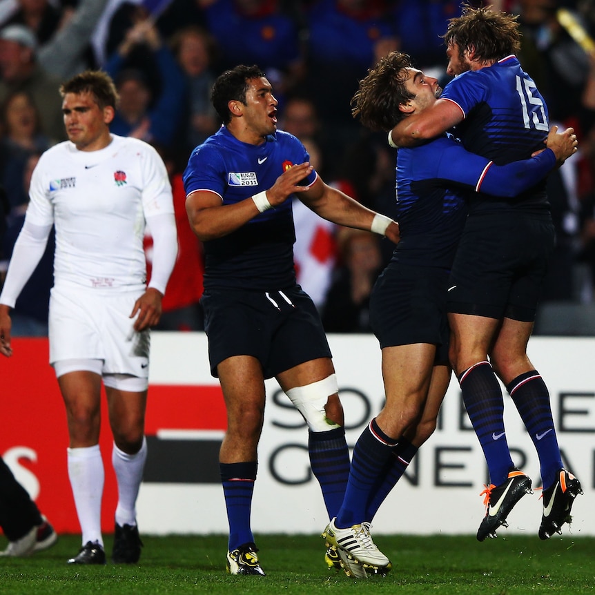 Early advantage ... Maxime Medard's first-half try helped to set up France's victory.