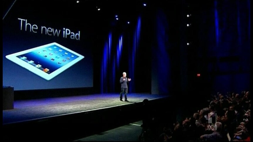 Apple unveils new iPad (Lateline Business)