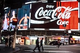 The iconic Coca-Cola sign near Kings Cross Station, Sydney.