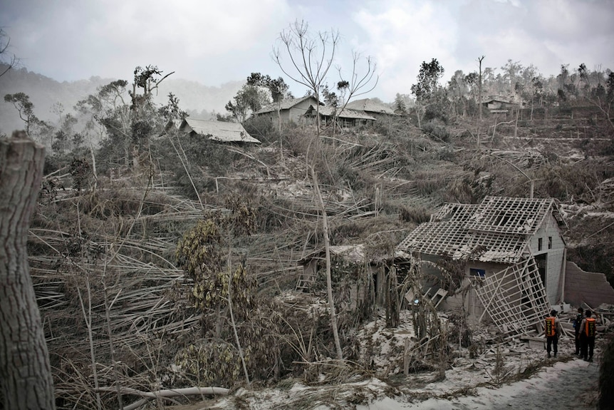 Pak Marijan's house after the eruption