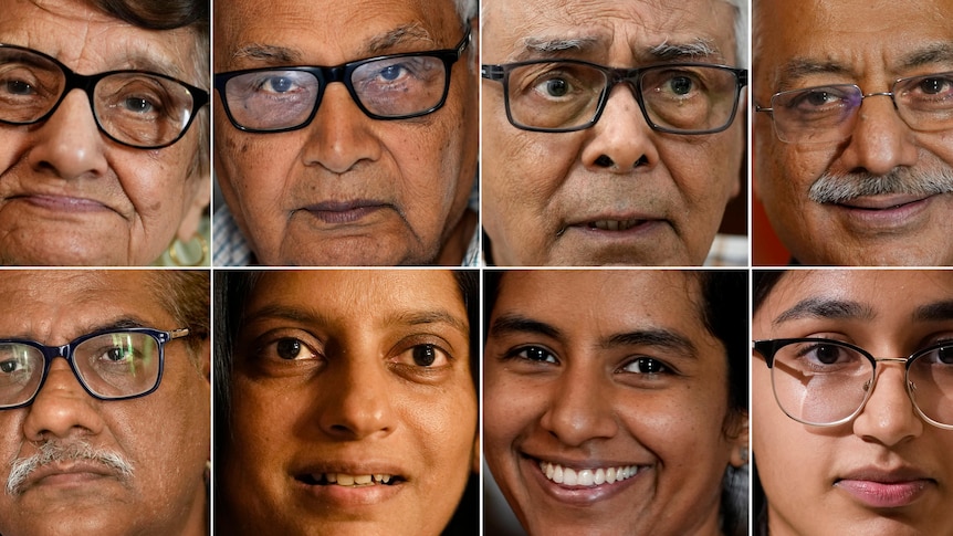 Headshot gallery of Indian voters.