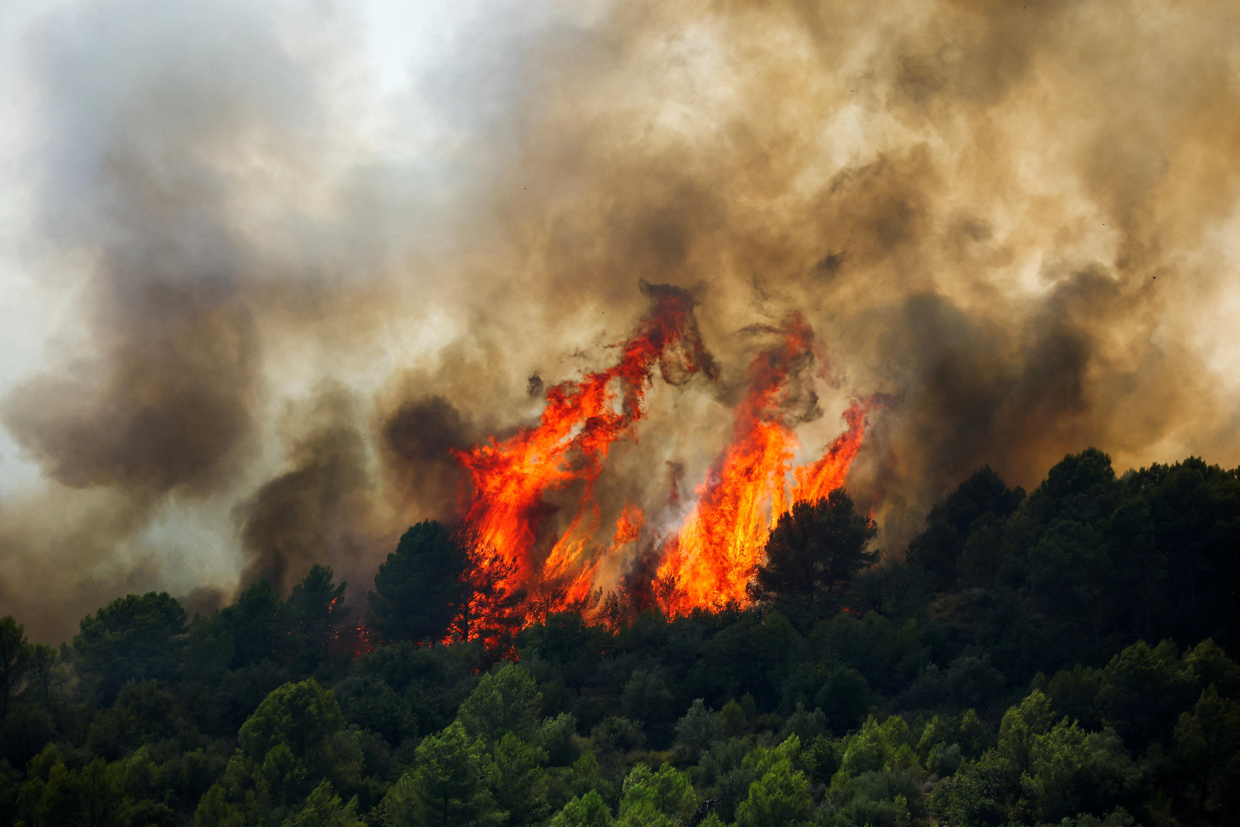 Two firefighters die in Greece as Europe's wildfire emergency worsens