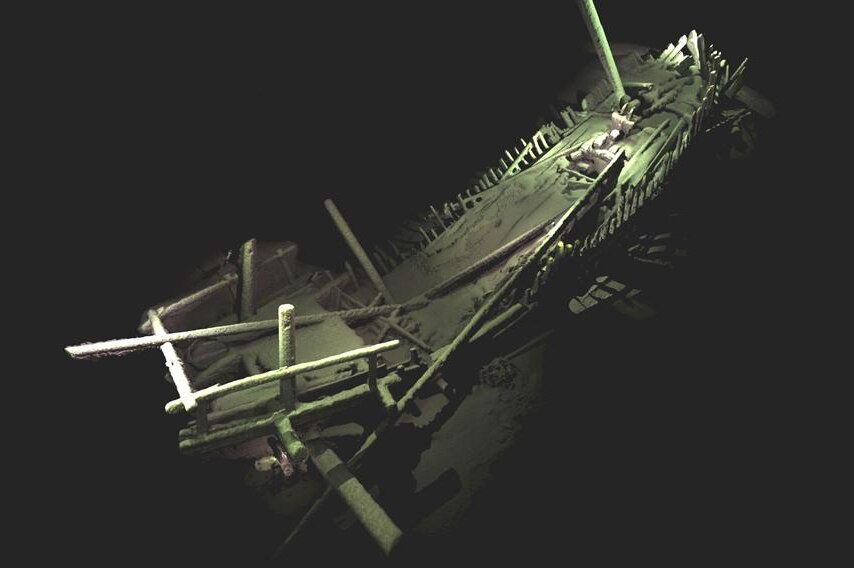 Photogrammetric model of wreck from medieval period