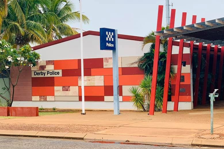 The front of the derby police station, May 2020