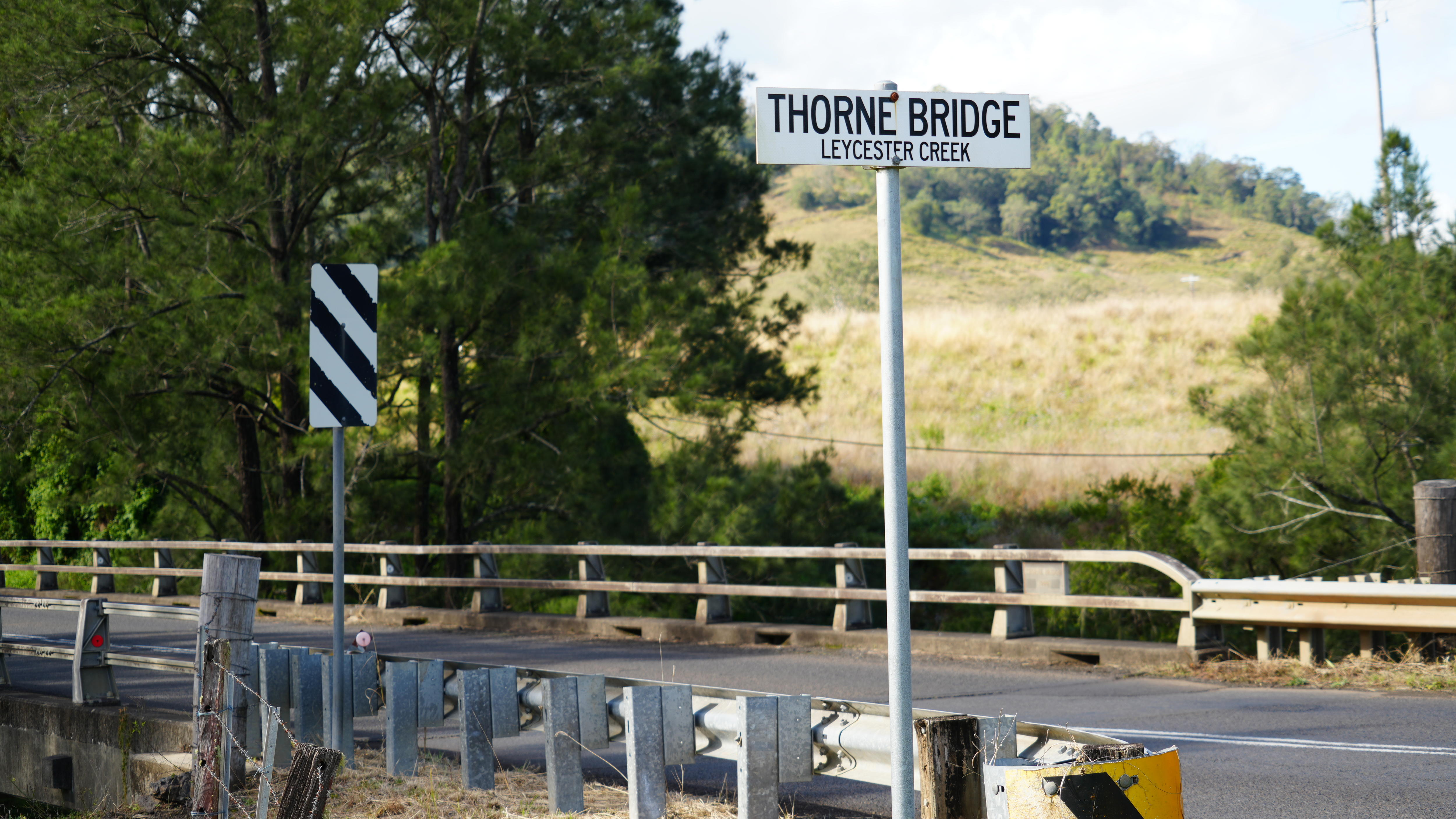 road bridge sign