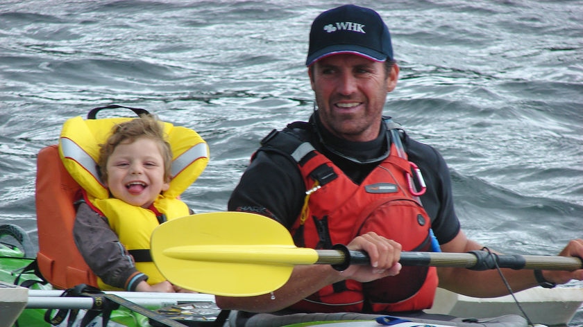 Chris Duffy has paddled 600 kilometres in 13 days