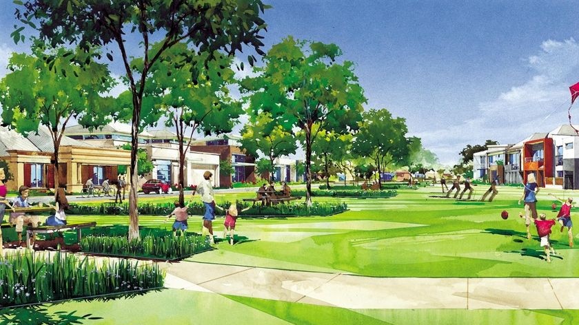 Artist's impression of the redeveloped St Clair site