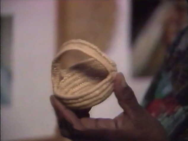 Auntie Connie Hart wove her first basket in the 1960s