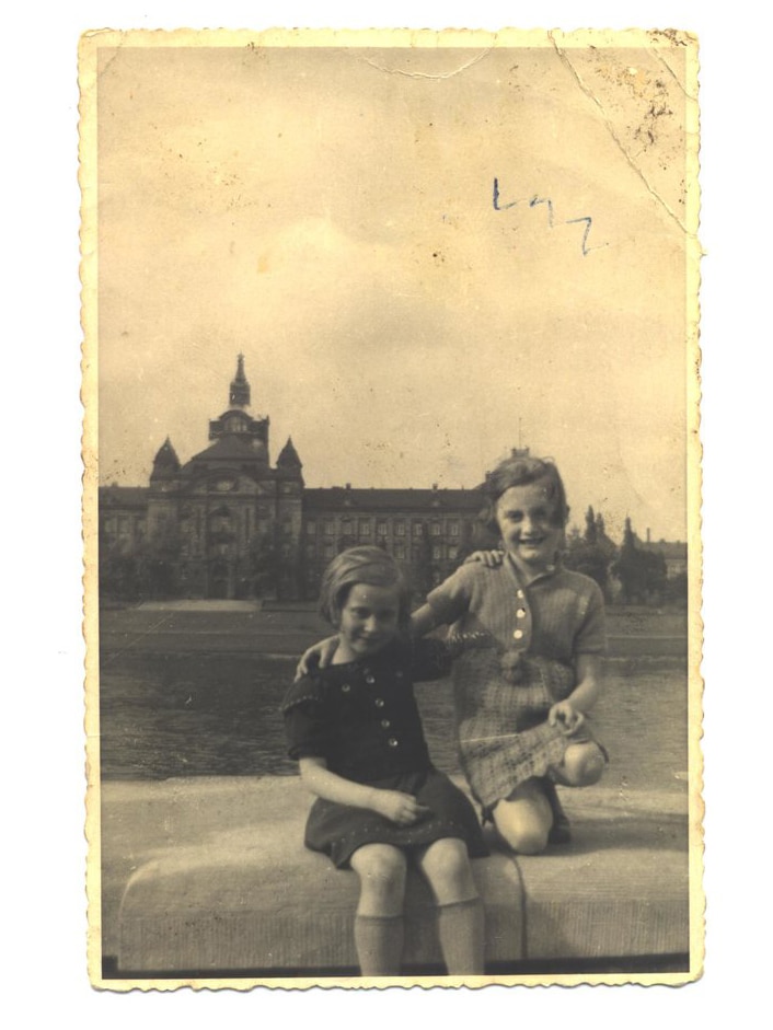 Irma Hanner (on right) with her best friend, Lydia, in  Dresden, Germany in 1937.