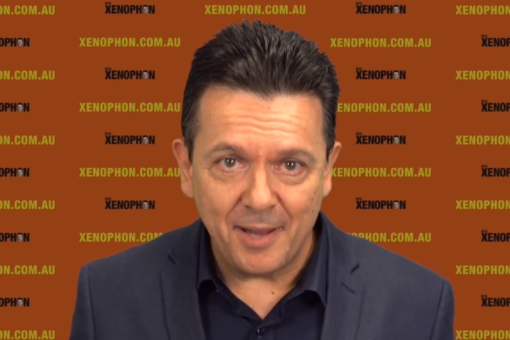 Nick Xenophon delivers an address published on YouTube.