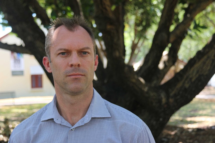 Portrait of Andrew Hopper looking at camera