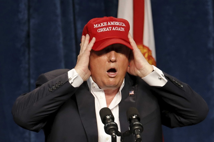 Donald Trump at campaign rally in Florida