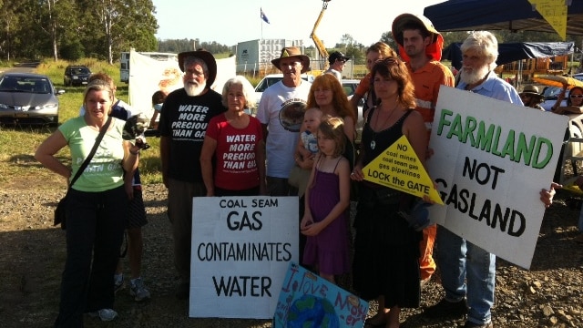 Protesters have staged a week-long blockade at a CSG exploration site near Beaudesert, west of Queensland's Gold Coast.