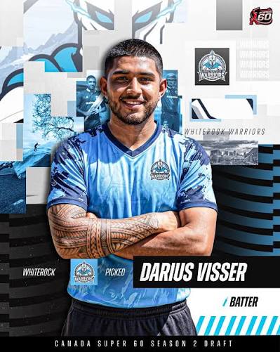 Samoa's Darius Visser about to become a T20 pioneer for Pacific cricket