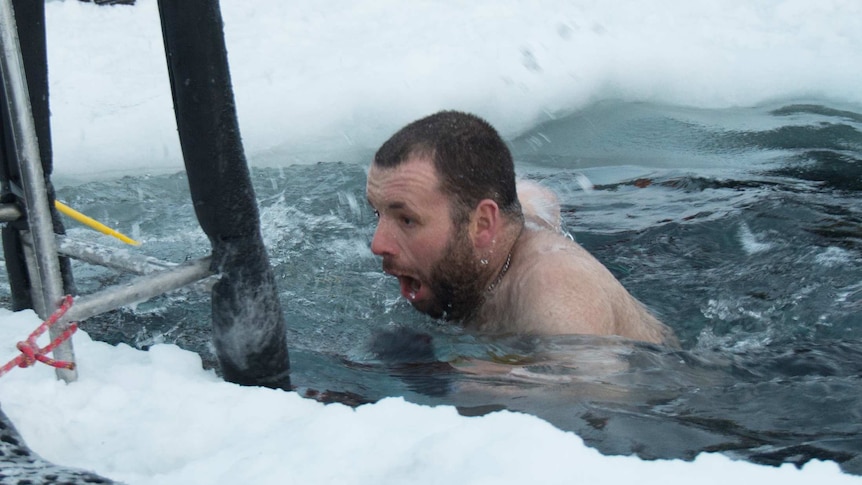 Ice swim