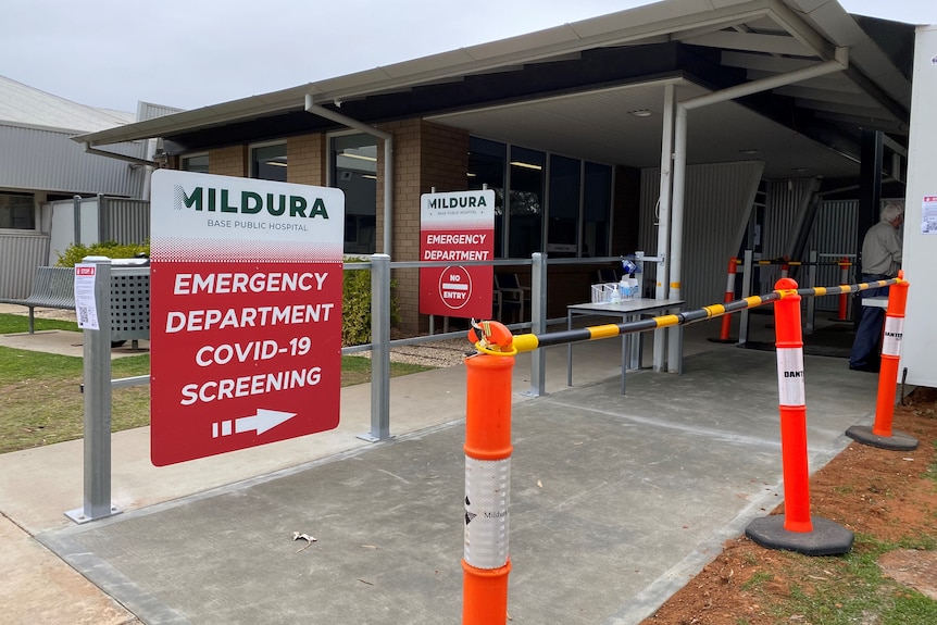 The emergency department at Mildura Base Public Hospital.