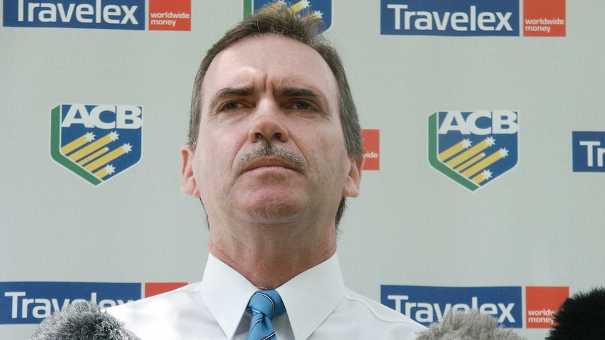Filling in ... Trevor Hohns during his previous stint as national chairman of selectors