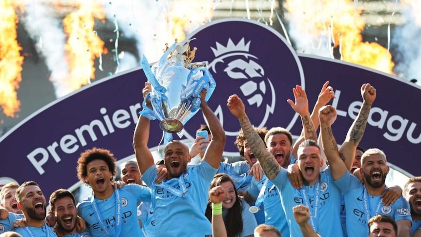 Manchester City celebrate second title win in a row