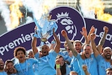 Manchester City celebrate second title win in a row