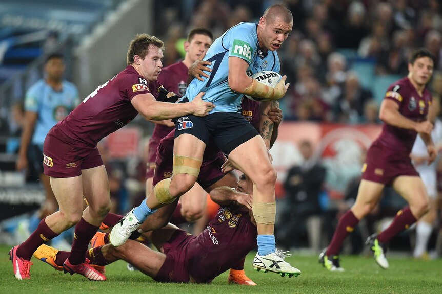 David Klemmer makes a run for NSW