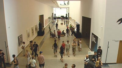 4,000 people a day attended the Asia Pacific exhibition at the Queensland Art Gallery.