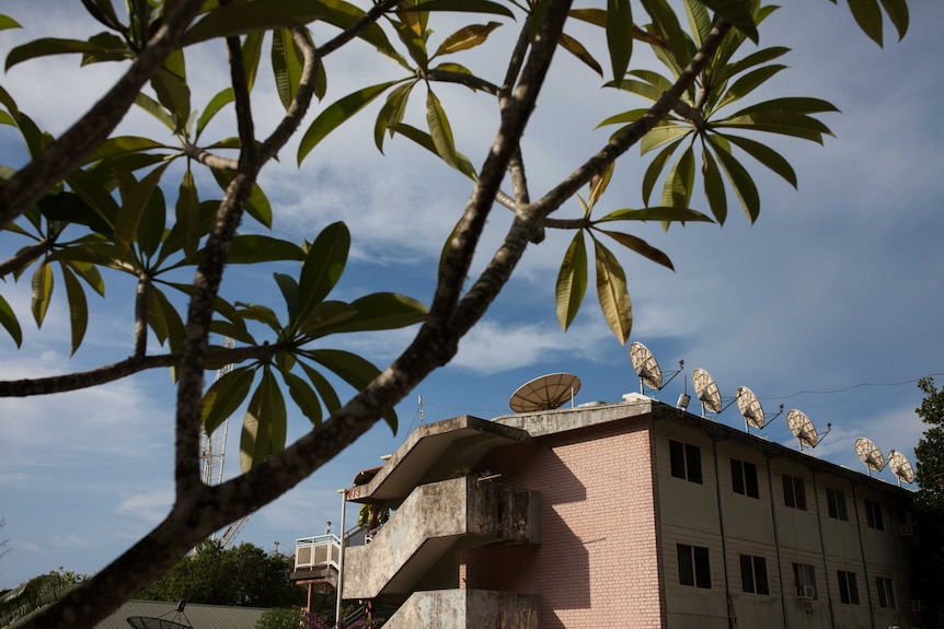 Housing in the Kampong neighbourhood of Christmas Island.