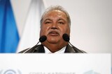 President of Nauru Baron Waqa speaks during the opening of COP24 UN Climate Change Conference 2018.