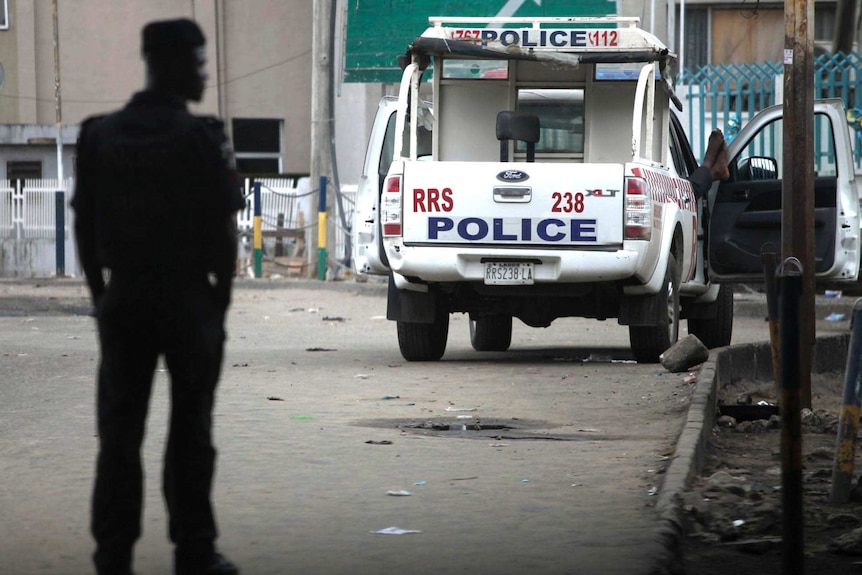 Police vehicle in Nigeria