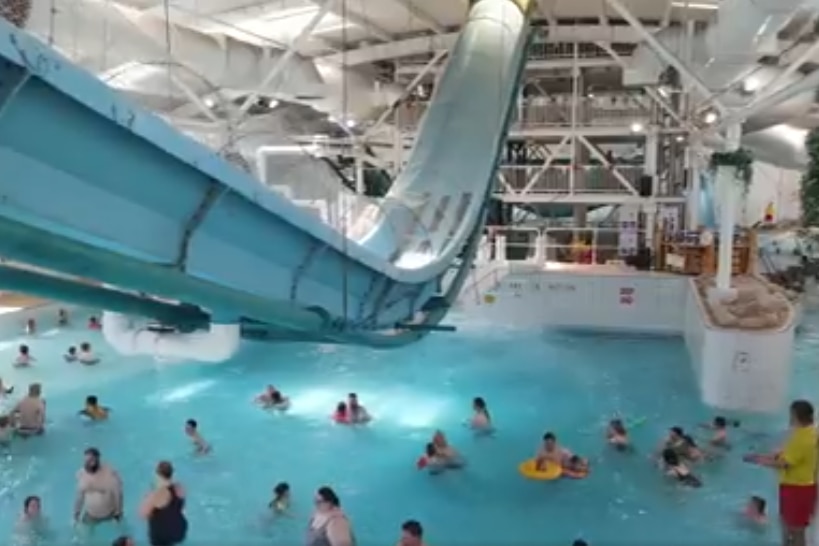 aquatic centre with slide
