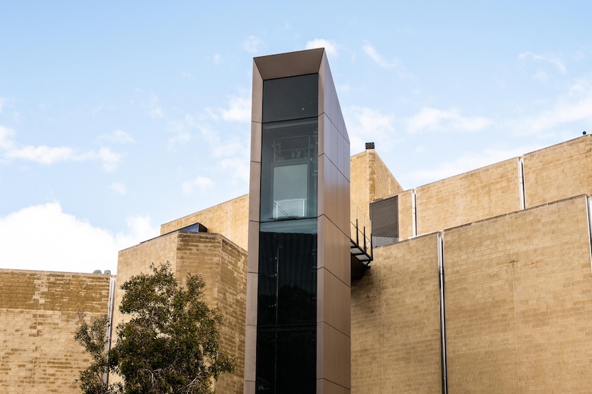 The AGWA rooftop is reached by a new elevator jutting out of the building.