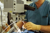 Preceyes surgical robot performing an operation