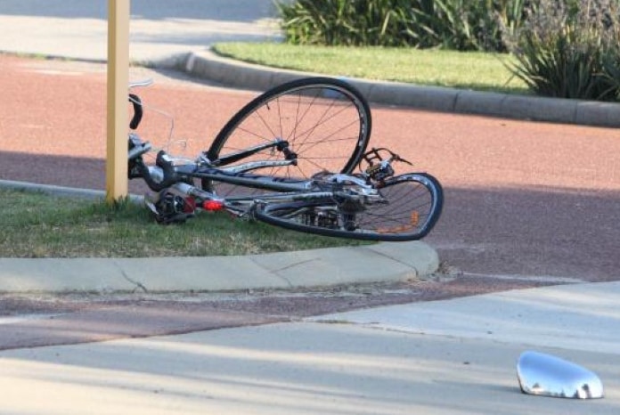 Damaged bicycle