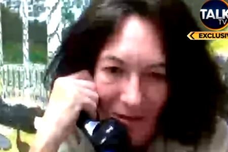 Ghislaine Maxwell talks on phone 