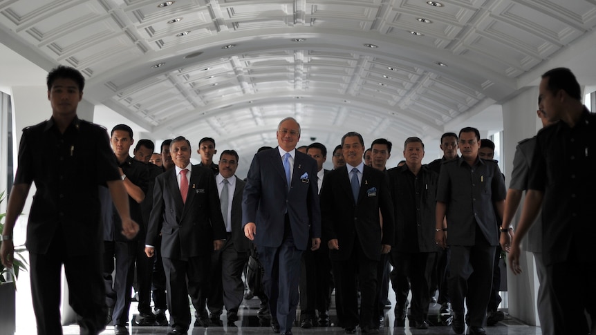 Malaysia's Prime Minister Najib Razak in parliament