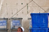Afghan election worker
