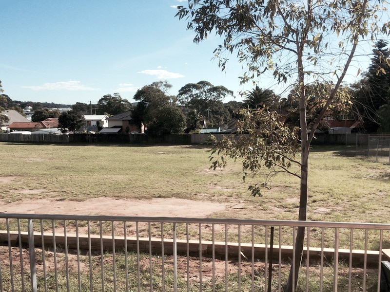 Oval at Manly West Public School before it was replaced