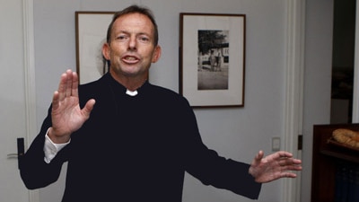 Altered image of Tony Abbott (ABC/AAP)