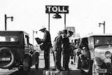 Toll collectors on the Sydney Harbour Bridge in 1932.