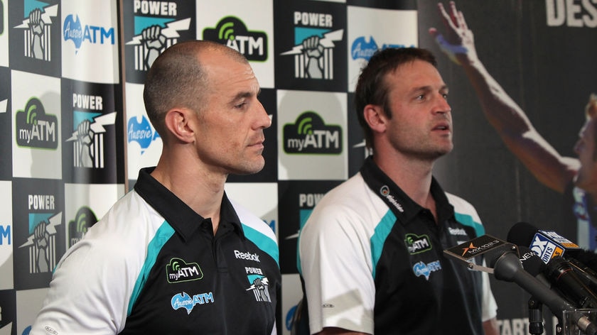 The man for the job...Tredrea (l) has backed his former skipper Matthew Primus for the full-time coaching gig.