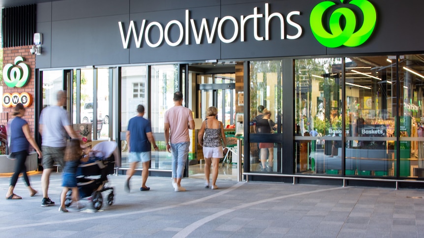 Woolworths shopfront at Montague Markets in West End, Brisbane.