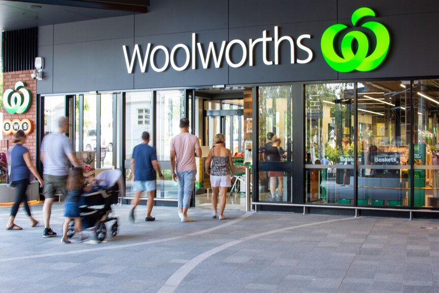 Woolworths shopfront at Montague Markets in West End, Brisbane.