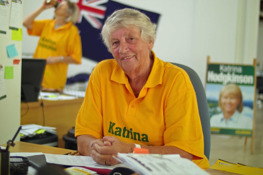 Joanna Gash wears a yellow shirty