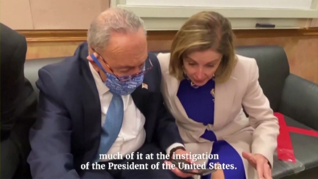 Unseen footage of Nancy Pelosi calling for help during January 6 riot ...