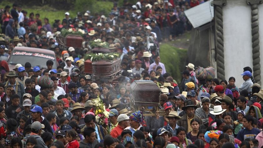 The death toll from landslides in Guatemala has risen to 44.