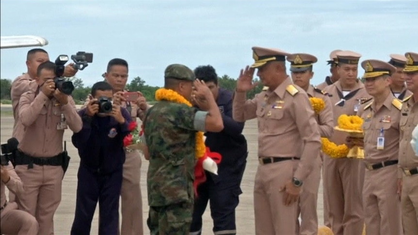 Thai Navy SEALs receive a hero's welcome following cave rescue