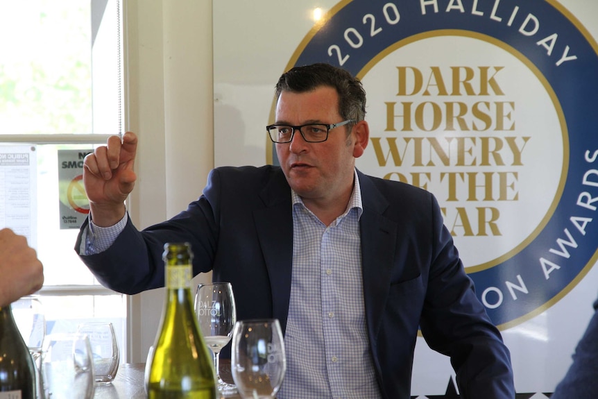 Daniel Andrews at winery