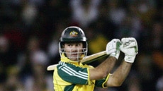 Ricky Ponting in action for Australia v World XI, third one-dayer