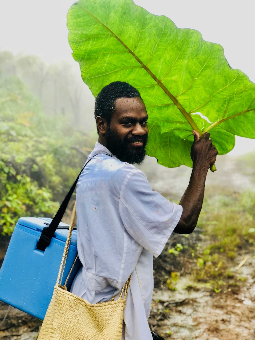 General nurse Dominic, Melsisi Mini Hospital, Central Island in Vanuatu.