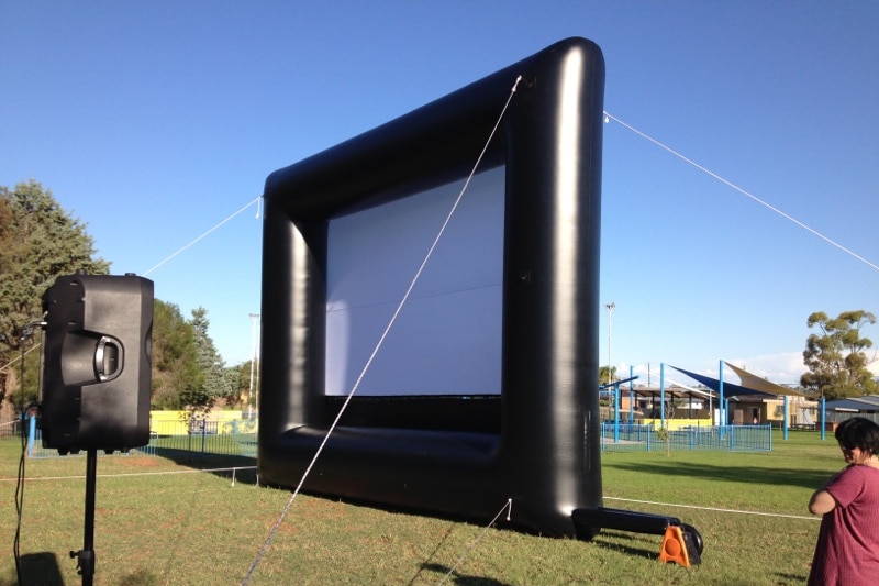 Inflatable movie screen, Condobolin NSW