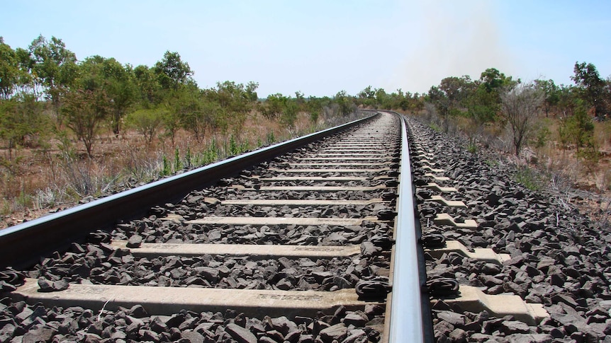 Rail line near Mataranka, Northern Territory